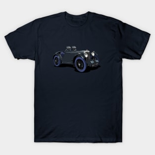 MG C-Type 1930's car in black T-Shirt